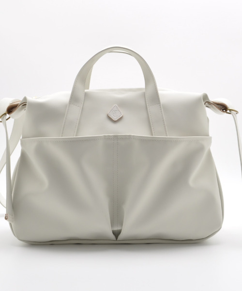 CLEDRAN（クレドラン）の「【雨に強いレイヤー素材】CL3851 TEMPE 2WAY BOSTON（ボストンバッグ・レディース・ホワイト/ベージュ/ブラック/グレー・FREE）」の18枚目の写真
