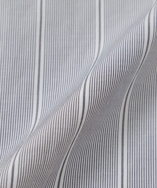 MACKINTOSH PHILOSOPHY（ﾏｯｷﾝﾄｯｼｭ ﾌｨﾛｿﾌｨｰ）の「GREY LABEL ストライプバンドカラー半袖シャツ（シャツ/ブラウス・レディース・チャコールグレー/レッド・6/2）」の10枚目の写真