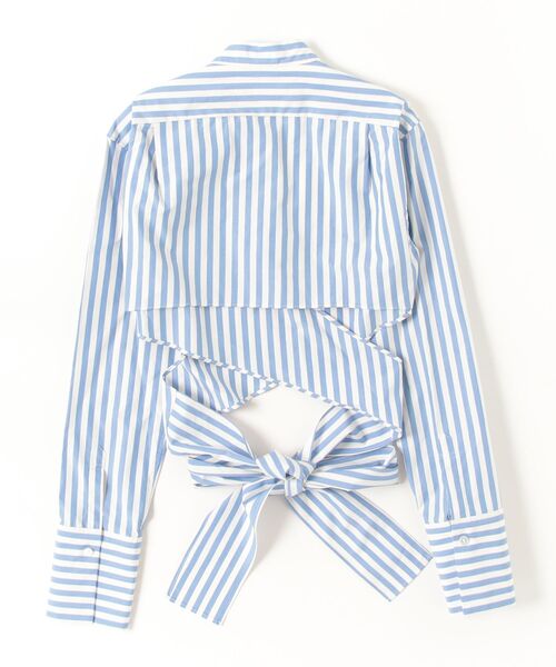 CINOH（チノ）の「FINX COTTON STRIPE SHORT SHIRT（シャツ/ブラウス・レディース・ストライプ・36/38）」の13枚目の写真
