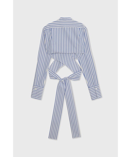 CINOH（チノ）の「FINX COTTON STRIPE SHORT SHIRT（シャツ/ブラウス・レディース・ストライプ・36/38）」の4枚目の写真