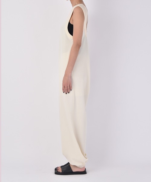 AKTE（アクテ）の「リラックスカットソーロンパース（つなぎ/オールインワン・レディース・アイボリー/ブラック/ブラウン・FREE/TALL）」の14枚目の写真