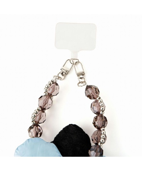 Casselini（キャセリーニ）の「Casselini Puffy Flower Hand Strap（キャセリーニ パフィーフラワーハンドストラップ）（スマホグッズ・レディース・ブラック/ホワイト/ブルー・ONE SIZE）」の5枚目の写真