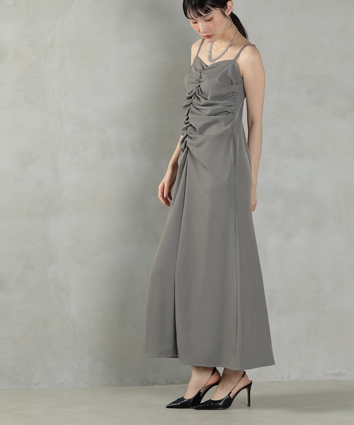 フラワー レース ボレロ ギャザー ワンピース オケージョンドレス 2点