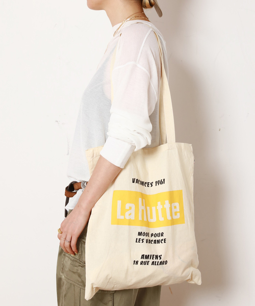 La Hutte/ラ ユット】Logo tote Bag（トートバッグ）｜AP STUDIO