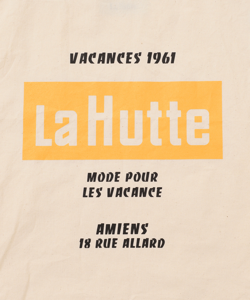 AP STUDIO(エーピーストゥディオ)の「【La Hutte/ラ ユット】Logo tote Bag(トートバッグ・レディース・アイボリー・FREE)」の4枚目の写真