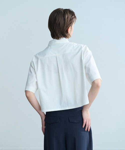N.O.R.C(ノーク)の「ソフトタイプライターシャツ【COOL MOTION】(シャツ/ブラウス・レディース・ネイビー/オフホワイト・フリー)」の15枚目の写真