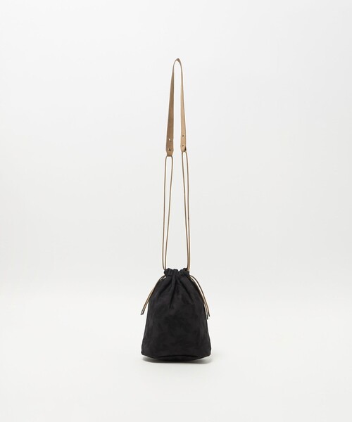 UNITED ARROWS（ユナイテッドアローズ）の「MNNG 巾着バッグ（ハンドバッグ・メンズ・ブラック/ダークブラウン・FREE）」の2枚目の写真