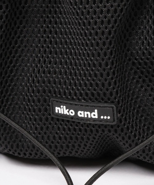 niko and...(ニコアンド)の「オリジナルメッシュ2WAYナップサック(バックパック/リュック・レディース・ブラック/その他1/オレンジ系/レオパード・0)」の19枚目の写真