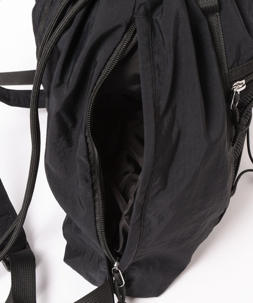 niko and...(ニコアンド)の「オリジナルメッシュ2WAYナップサック(バックパック/リュック・レディース・ブラック/その他1/オレンジ系/レオパード・0)」の16枚目の写真