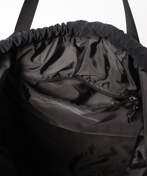 niko and...(ニコアンド)の「オリジナルメッシュ2WAYナップサック(バックパック/リュック・レディース・ブラック/その他1/オレンジ系/レオパード・0)」の9枚目の写真