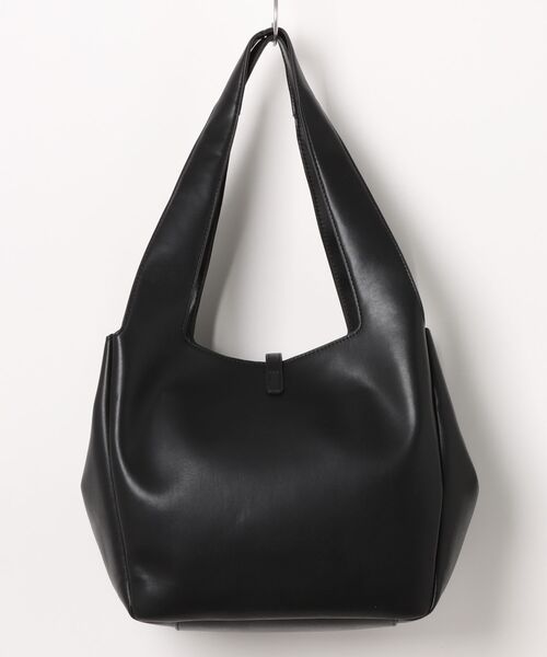 Q（キュー）の「ビッグトート（トートバッグ・レディース・ブラック/マスタード・ONE SIZE）」の4枚目の写真