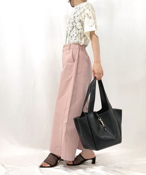 Q（キュー）の「ビッグトート（トートバッグ・レディース・ブラック/マスタード・ONE SIZE）」の12枚目の写真