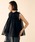 Marilyn Moon�i�}���������[���j�́usheer starched cotton gather blouse�i�V���c/�u���E�X�j�v�b�u���b�N