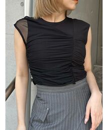 MURUA | レイヤードシャーリングカットソー(Tシャツ/カットソー)