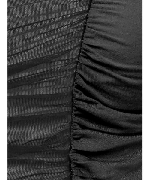 MURUA（ムルーア）の「レイヤードシャーリングカットソー（Tシャツ/カットソー・レディース・パープル/ブラック・FREE）」の4枚目の写真