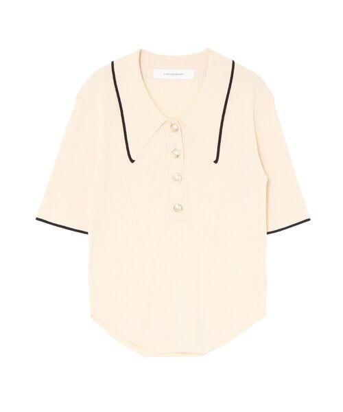 LAGUNAMOON（ラグナムーン）の「【WEB限】カラーネックラインニットプルオーバー（ニット/セーター・レディース・アイボリー/ライトグレー/ブラック・FREE）」の12枚目の写真