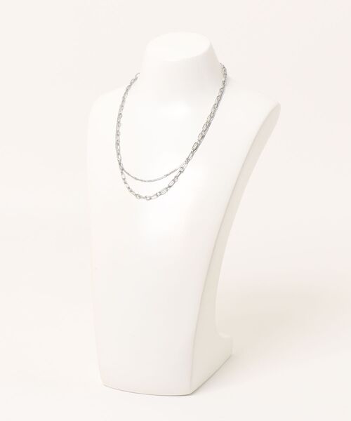 GEORGE'S(ジョージズ)の「ダブルチェーンネックレス(ネックレス・レディース・ゴールド/シルバー・FREE)」の5枚目の写真