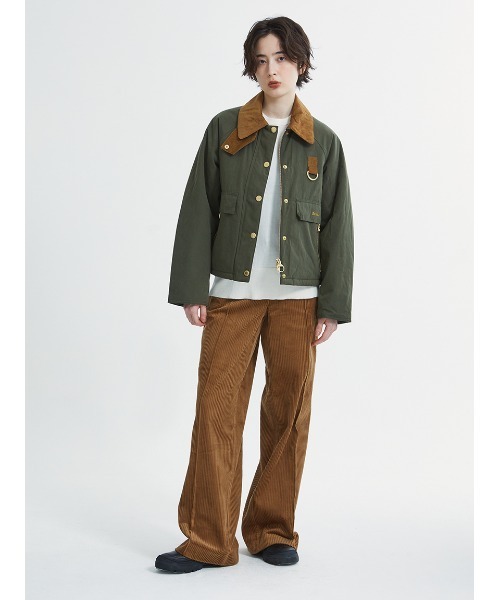 Barbour(バブアー)の「Xanthe ノンワックス 中綿 ジャケット(レディース)(ブルゾン・レディース・グリーン/ブラック・LARGE/MEDIUM/SMALL)」の3枚目の写真