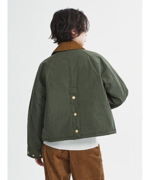 Barbour(バブアー)の「Xanthe ノンワックス 中綿 ジャケット(レディース)(ブルゾン・レディース・グリーン/ブラック・LARGE/MEDIUM/SMALL)」の6枚目の写真