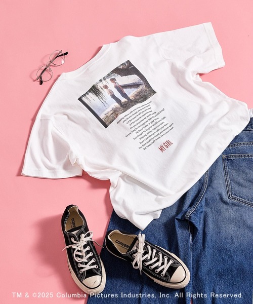 LEPSIM（レプシィム）の「【CINEMA／シネマ】MY GIRL T　499930（Tシャツ/カットソー・レディース・オフホワイト/ライトブルー・FREE）」の2枚目の写真