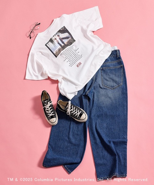 LEPSIM（レプシィム）の「【CINEMA／シネマ】MY GIRL T　499930（Tシャツ/カットソー・レディース・オフホワイト/ライトブルー・FREE）」の3枚目の写真