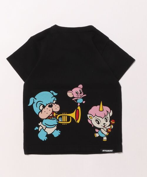 HYSTERIC MINI（ヒステリックミニ）の「LET'S HAVE FUN WITH HYS-MINI BAND CLUB 半袖Tシャツ（Tシャツ/カットソー・キッズ・ホワイト/ブラック/レモンイエロー・80）」の4枚目の写真