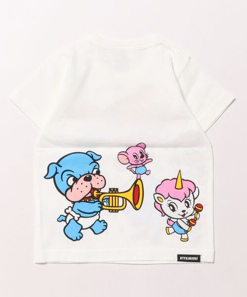 HYSTERIC MINI（ヒステリックミニ）の「LET'S HAVE FUN WITH HYS-MINI BAND CLUB 半袖Tシャツ（Tシャツ/カットソー・キッズ・ホワイト/ブラック/レモンイエロー・80）」の5枚目の写真