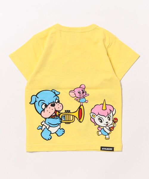 HYSTERIC MINI（ヒステリックミニ）の「LET'S HAVE FUN WITH HYS-MINI BAND CLUB 半袖Tシャツ（Tシャツ/カットソー・キッズ・ホワイト/ブラック/レモンイエロー・80）」の6枚目の写真