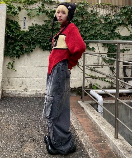 Candy Stripper（キャンディストリッパー）の「8 POCKETS DENIM パンツ（デニムパンツ・レディース・ライトインディゴブルー/ブラック・FREE）」の16枚目の写真