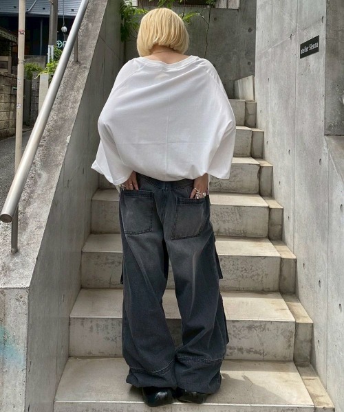 Candy Stripper（キャンディストリッパー）の「8 POCKETS DENIM パンツ（デニムパンツ・レディース・ライトインディゴブルー/ブラック・FREE）」の22枚目の写真