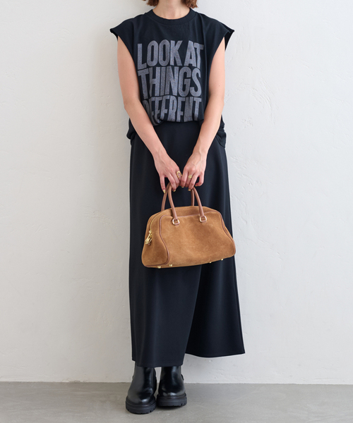 WEB限定/追加》AULENTTI /オウレンティSUEDE BOSTON BAG5（ボストン