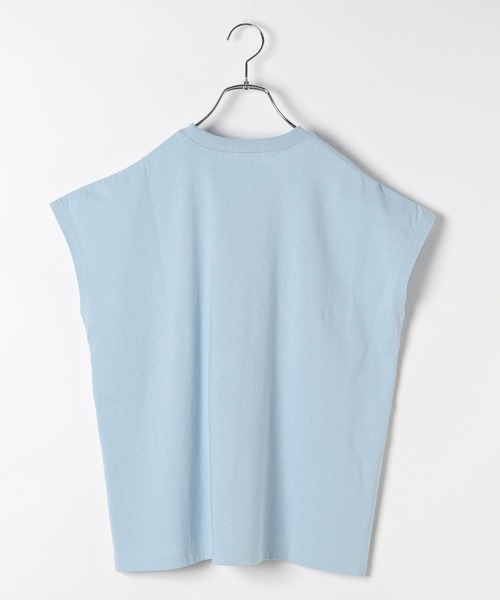 LEPSIM（レプシィム）の「【KIDS】手描きロゴBIGノースリチュニック　576690（Tシャツ/カットソー・キッズ・ブルー/オフホワイト・120/140）」の3枚目の写真