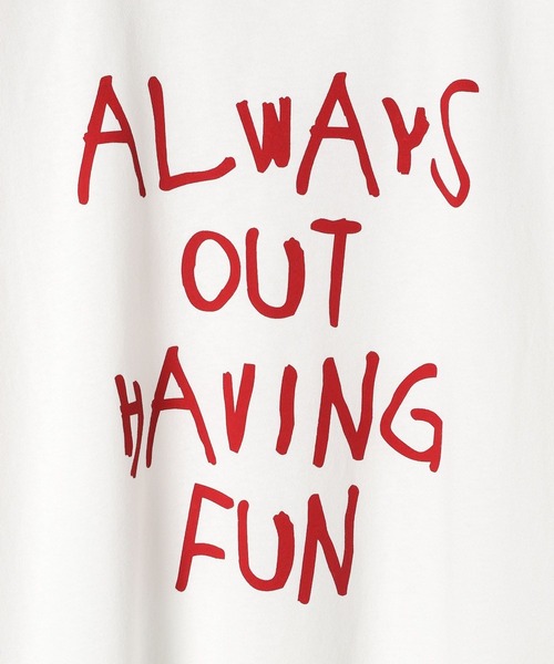 LEPSIM（レプシィム）の「【KIDS】手描きロゴBIGノースリチュニック　576690（Tシャツ/カットソー・キッズ・ブルー/オフホワイト・120/140）」の8枚目の写真