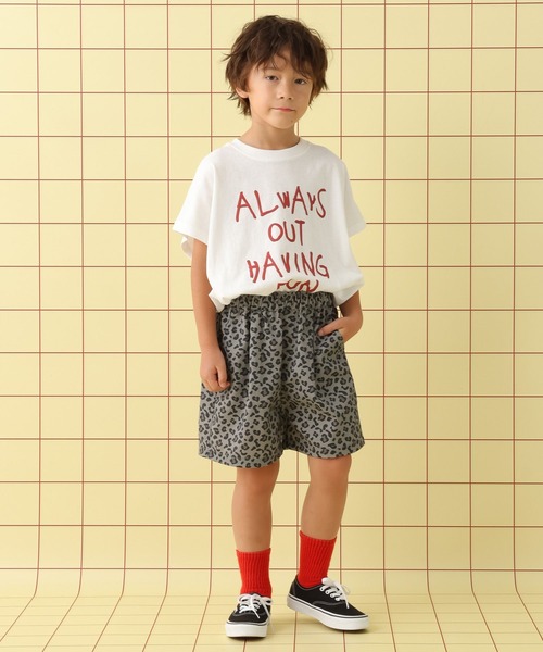 LEPSIM（レプシィム）の「【KIDS】手描きロゴBIGノースリチュニック　576690（Tシャツ/カットソー・キッズ・ブルー/オフホワイト・120/140）」の12枚目の写真
