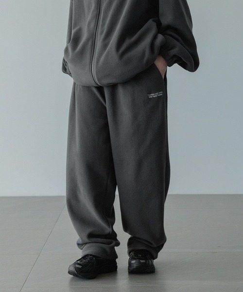 LOWRYS FARM（ローリーズファーム）の「【LFM(U)】ＦＬＥＥＣＥ　ＥＡＳＹＰＡＮＴＳ　 592721（スウェットパンツ・メンズ・ブラック/チャコールグレー・MEDIUM/LARGE）」の4枚目の写真