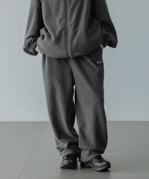 LOWRYS FARM（ローリーズファーム）の「【LFM(U)】ＦＬＥＥＣＥ　ＥＡＳＹＰＡＮＴＳ　 592721（スウェットパンツ・メンズ・ブラック/チャコールグレー・MEDIUM/LARGE）」の6枚目の写真