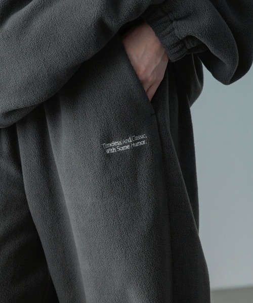 LOWRYS FARM（ローリーズファーム）の「【LFM(U)】ＦＬＥＥＣＥ　ＥＡＳＹＰＡＮＴＳ　 592721（スウェットパンツ・メンズ・ブラック/チャコールグレー・MEDIUM/LARGE）」の7枚目の写真