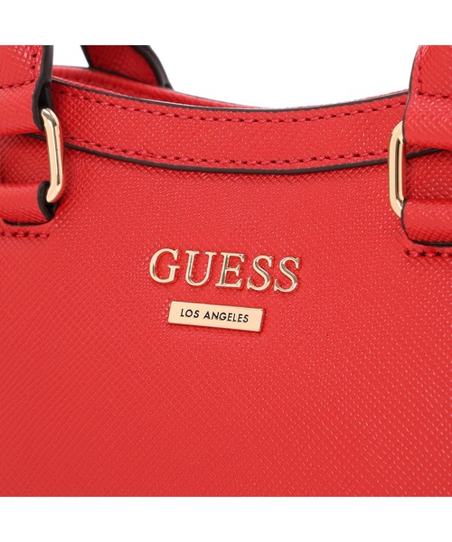 Guess（ゲス）の「WRENLEY Small Satchel サッチェルバッグ（ショルダーバッグ・レディース・ブラウン/オリーブ/ストーン/レッド・ONE SIZE）」の20枚目の写真