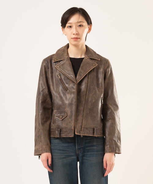 90s Levi's リーバイス レザージャケット 本革 ライダース セール】Levi's/リーバイス JAPAN LIMITED LEATHER TRUCKER