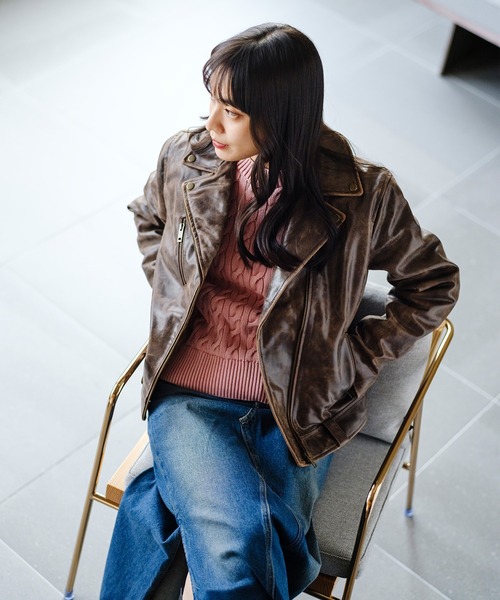 Levi's レザー ジャケット ブラウン リーバイス レザージャケット リバーシブル ブラウン サイズM 未使用