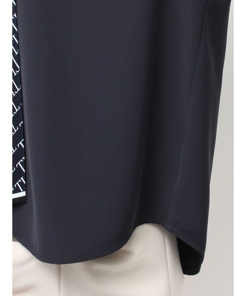 TONAL（トーナル）の「スカーフタイドッキングブラウス（シャツ/ブラウス・レディース・ネイビー/オフホワイト/ベビーピンク・MEDIUM）」の21枚目の写真