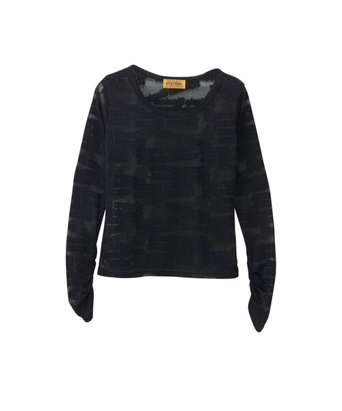 TYPE LOGO柄ジャカード チビTシャツ（Tシャツ/カットソー）｜HYSTERIC