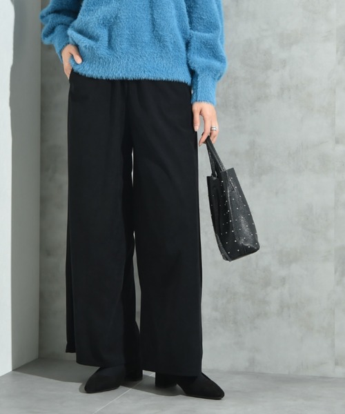 INTERPLANET（インタープラネット）の「コーデュロイウエストゴムワイドパンツ（その他パンツ・レディース・アイボリー/ブラウン/ブラック・FREE）」の2枚目の写真