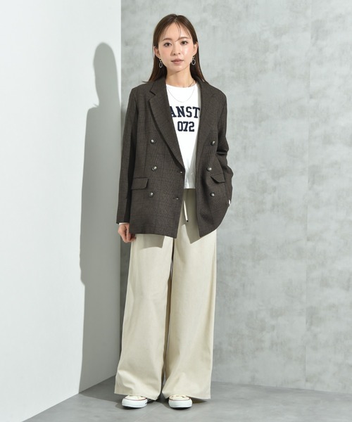 INTERPLANET（インタープラネット）の「コーデュロイウエストゴムワイドパンツ（その他パンツ・レディース・アイボリー/ブラウン/ブラック・FREE）」の15枚目の写真