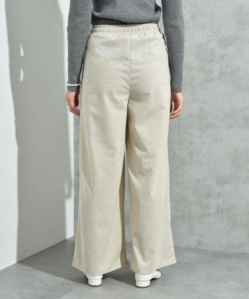 INTERPLANET（インタープラネット）の「コーデュロイウエストゴムワイドパンツ（その他パンツ・レディース・アイボリー/ブラウン/ブラック・FREE）」の10枚目の写真