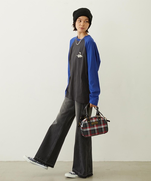 MILKFED.（ミルクフェド）の「FLARED DENIM PANTS（デニムパンツ・レディース・ブラック/インディゴブルー・S/M）」の16枚目の写真