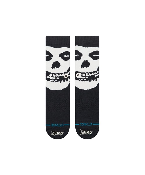 STANCE(スタンス)の「【STANCE/スタンス】Misfita(ミスフィッツ)コラボレーションモデル ロゴクルーソックス / おしゃれなギフトに最適! / BEWARE CREW(ソックス/靴下・メンズ・ブラック・MEDIUM/LARGE)」の2枚目の写真