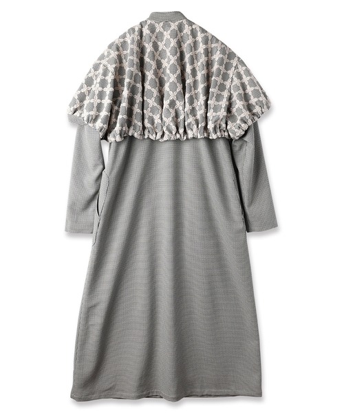 mintdesigns（ミントデザインズ）の「MIX CHECK DRESS COAT（その他アウター・レディース・ホワイト/ブラック・ONESIZE）」の9枚目の写真