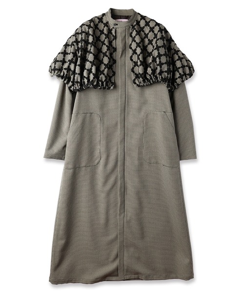mintdesigns（ミントデザインズ）の「MIX CHECK DRESS COAT（その他アウター・レディース・ホワイト/ブラック・ONESIZE）」の10枚目の写真
