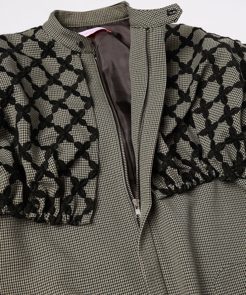 mintdesigns（ミントデザインズ）の「MIX CHECK DRESS COAT（その他アウター・レディース・ホワイト/ブラック・ONESIZE）」の14枚目の写真